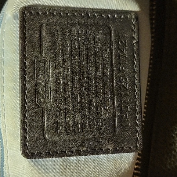 Coach black purse see pictures nice hardware a couple scuffs - Picture 9 of 14